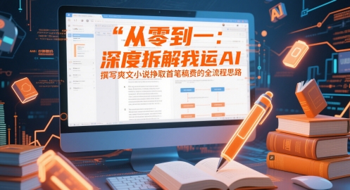从零到一：深度拆解我运用AI撰写爽文小说挣取首笔稿费的全流程思路-新时光资源网