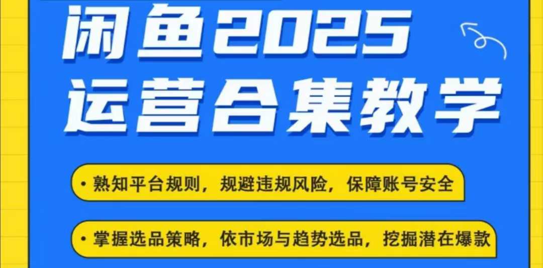2025闲鱼电商运营全集，2025最新咸鱼玩法-新时光资源网