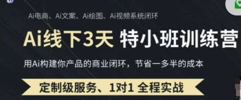 AI实操培训第20-21期线下，0基础保姆级教程，3月最新整理，企业获客、降本增效、打造超级个体-新时光资源网