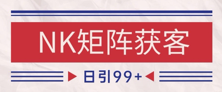 小红书某音NK赛道引流获客 自热矩阵日引200+【揭秘】-新时光资源网