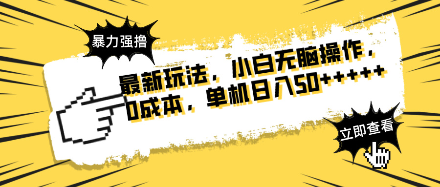 最新玩法 广告暴力强撸 傻瓜式操作 无需养鸡 矩阵式操作 可无限放大 单…-新时光资源网