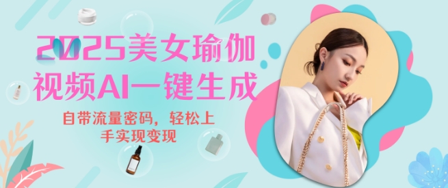 2025瑜伽美女视频，简单流量变现新玩法-新时光资源网