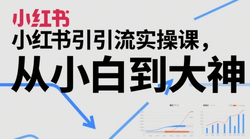 小红书引流实操课，从小白到大神-新时光资源网