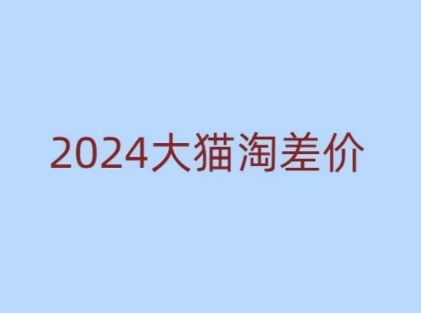 2024版大猫淘差价课程，新手也能学的无货源电商课程-新时光资源网