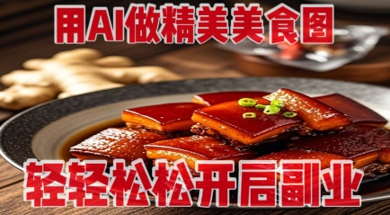 用AI做精美美食图，无需专业设备拍摄，轻轻松松开启副业-新时光资源网