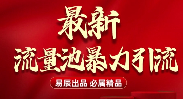 最新“流量池”无门槛暴力引流(全网首发)日引500+-新时光资源网