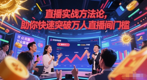 直播实战方法论，助你快速突破万人直播间门槛-新时光资源网