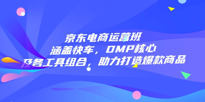京东电商运营班：涵盖快车，DMP核心及各工具组合，助力打造爆款商品-新时光资源网