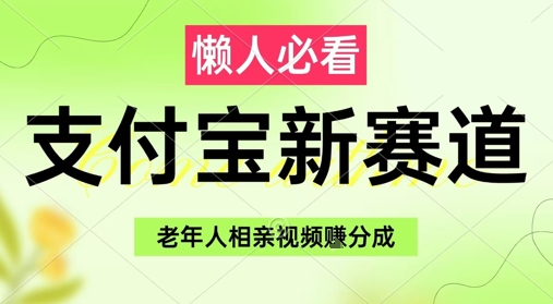支付宝新赛道，利用老年人相亲视频，挣分成收益，轻松月入过W，操作简单-新时光资源网