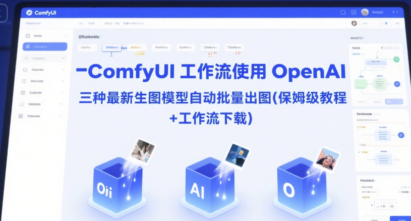 ComfyUI 工作流使用 OpenAI 三种最新生图模型自动批量出图(保姆级教程+工作流下载)-新时光资源网