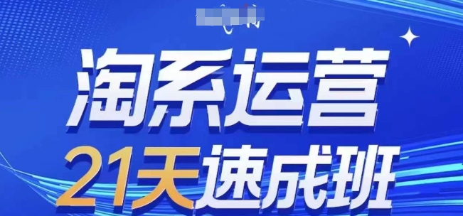 淘系运营21天速成班(更新25年5月)，0基础轻松搞定淘系运营，不做假把式-新时光资源网