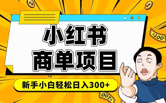 小红书千粉商单，稳定快速变现项目，实现月入6-8k并不是很难-新时光资源网