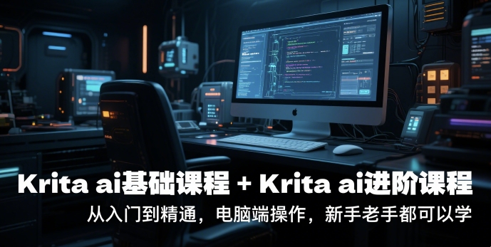 krita ai基础课程+Krita ai进阶课程，从入门到精通，电脑端操作，新手老手都可以学-新时光资源网