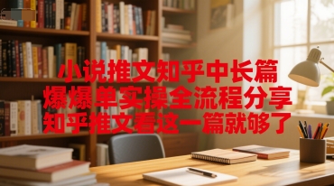 小说推文知乎中长篇爆单实操全流程分享，知乎推文看这一篇就够了-新时光资源网