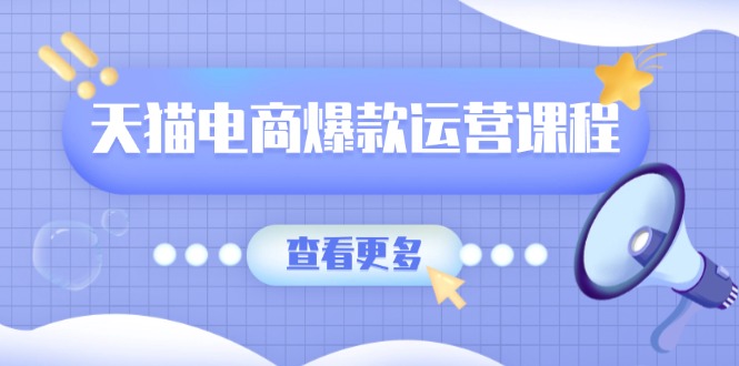 天猫电商爆款运营课程，爆款卖点提炼与流量实操，多套模型全面学习-新时光资源网