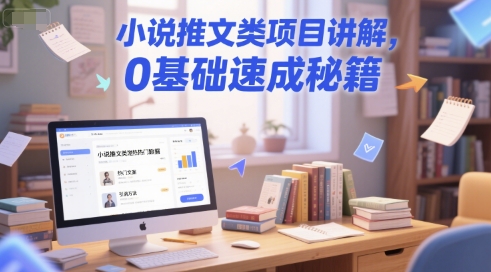 小说推文类项目讲解，0 基础速成秘籍-新时光资源网