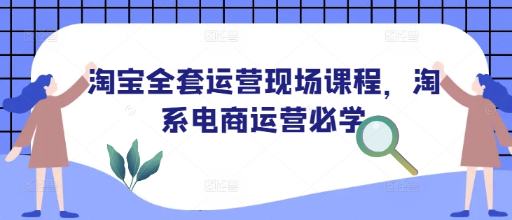 淘宝全套运营现场课程，淘系电商运营必学-新时光资源网