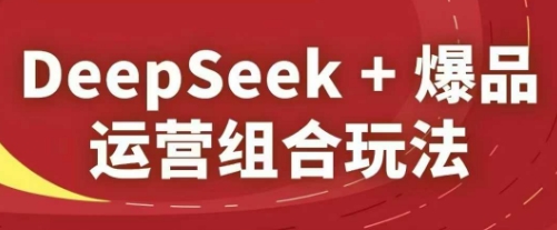 DeepSeek+爆品运营组合玩法，2025淘系精品课-新时光资源网