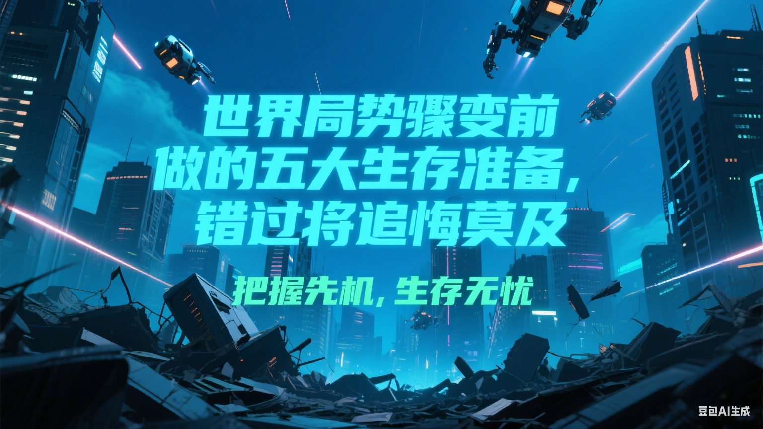 付费文章《世界局势骤变前必做的五大生存准备，错过将追悔莫及》-新时光资源网