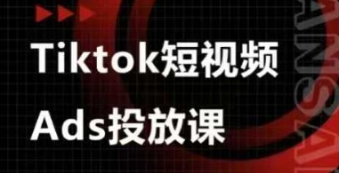 Ads视频投放课，tiktok短视频广告投放课-新时光资源网