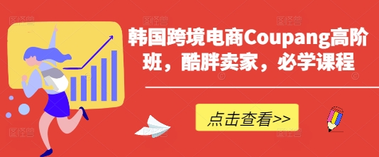 韩国跨境电商Coupang高阶班，酷胖卖家，必学课程-新时光资源网