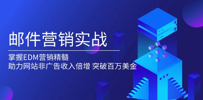 邮件营销实战，掌握EDM营销精髓，助力网站非广告收入倍增，突破百万美金-新时光资源网