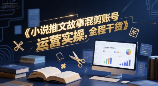 小说推文故事混剪账号运营实操，全程干货-新时光资源网