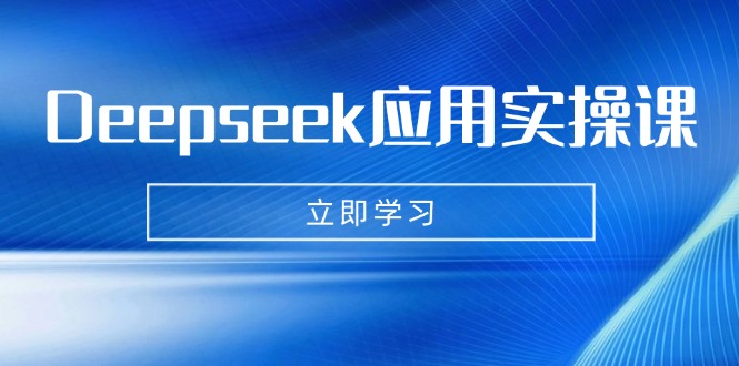 Deepseek应用实操课：AI制作数字妈妈、写真、短视频，辅导作业，PPT制作等-新时光资源网