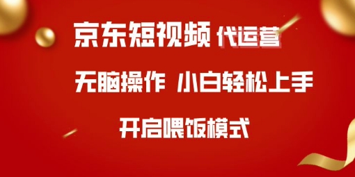 京东短视频代运营，全程喂饭，小白轻松上手【揭秘】-新时光资源网
