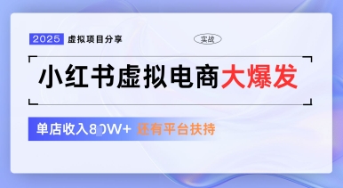 小红书虚拟电商项目，平台大力免费流量扶持，低门槛1拖3玩法-新时光资源网
