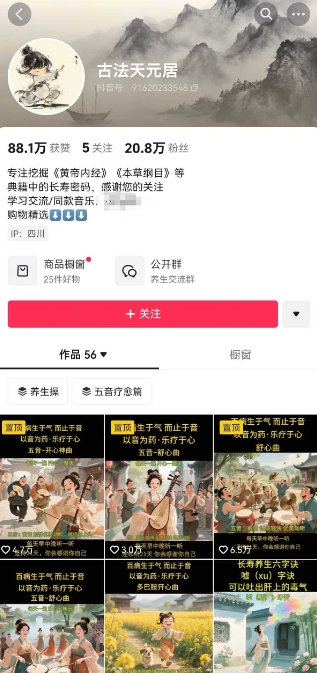 古法五音养生教程，五音疗愈的视频的制作方法，2-4小时就能学会，作者10天涨粉10W-新时光资源网