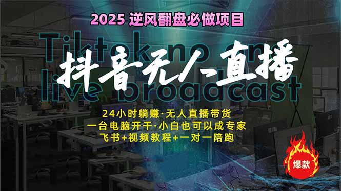 抖音无人直播新风口：轻松实现睡后收入，一人管理多设备，24小时不间断…-新时光资源网