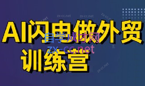 大卫·AI闪电做外贸训练营(更新6月)-新时光资源网